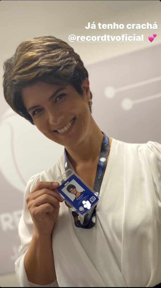 Novo Crachá de Mariana Godoy na Record TV
