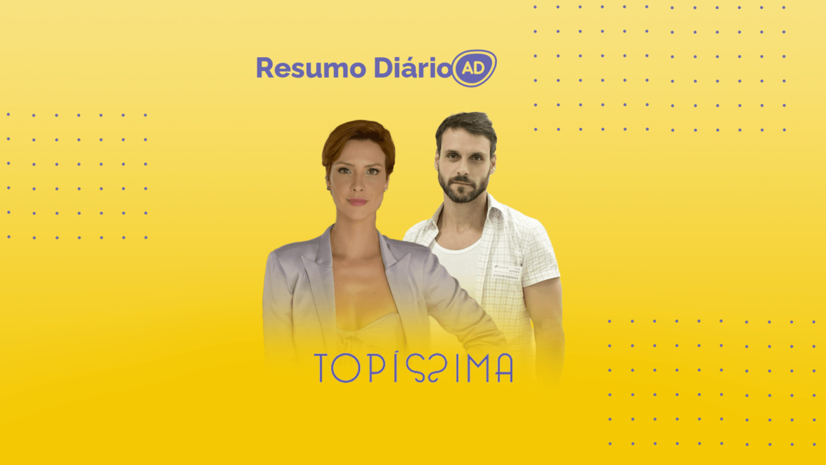 Logo do Resumo Diário da novela Topíssima