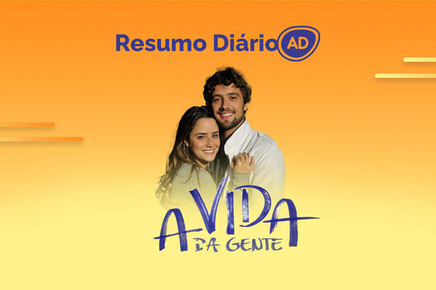 Logo do resumo diário da novela A Vida da Gente, exibida na Globo