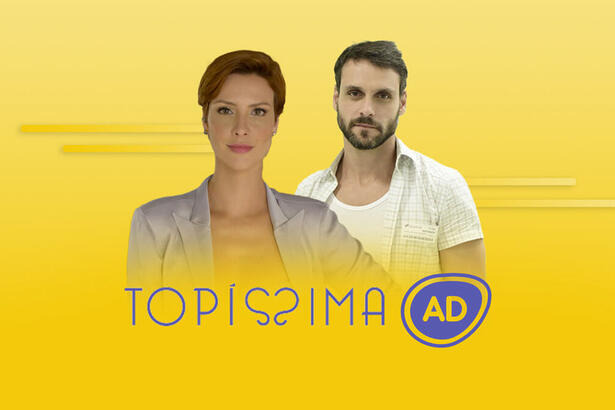 Logo do resumo semanal da novela Topíssima.