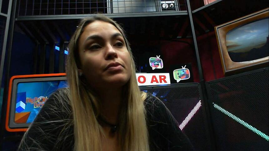 Sarah Andrade durante o Raio X no BBB 21