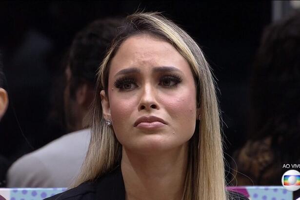 Sarah Andrade poucos minutos antes de ser eliminada do BBB 21