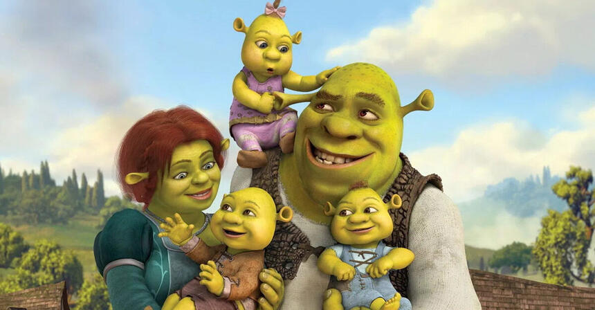 Cena de divulgação do filme Shrek Para Sempre, exibido pela Globo na Sessão da tarde