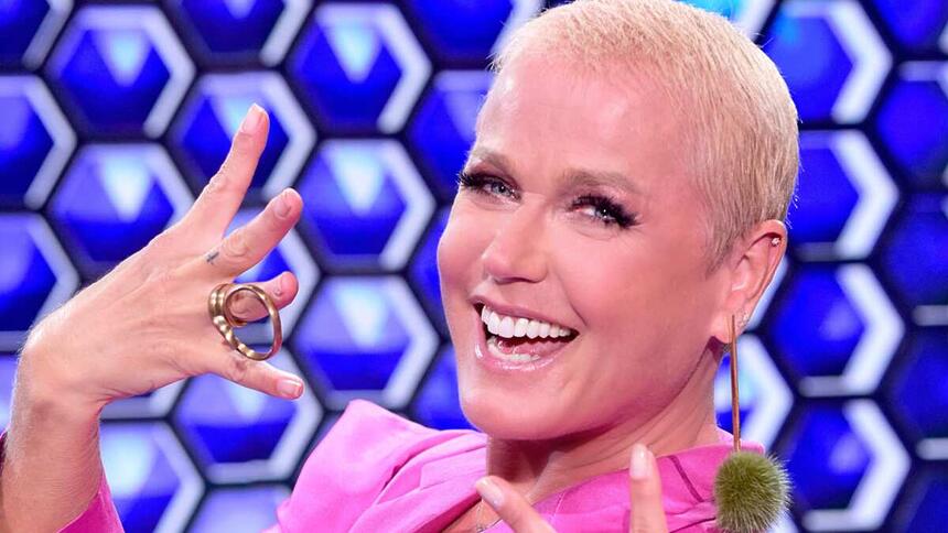 Apresentadora Xuxa nos estúdios do The Four na Record