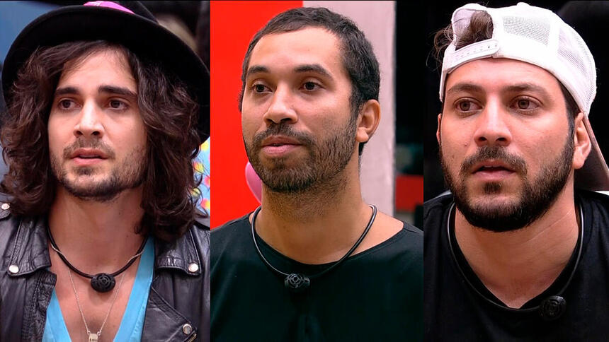 Fiuk, Gilberto e Caio estão no décimo segundo paredão do BBB 21