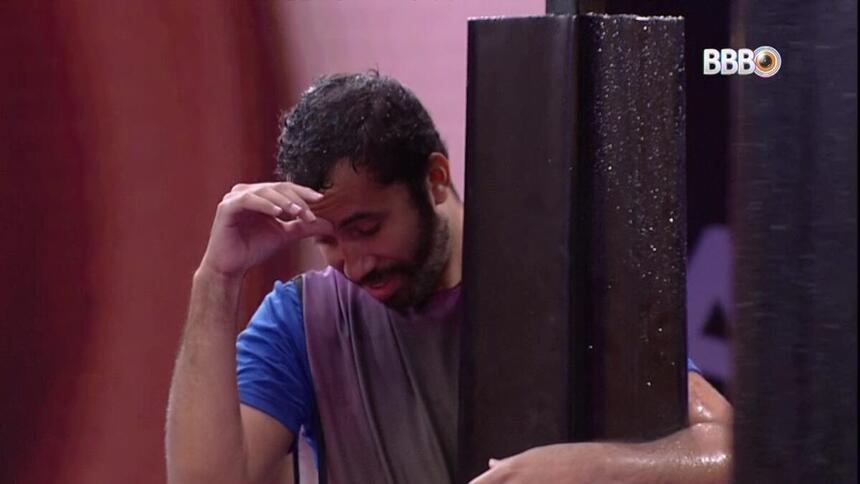 Gilberto na prova do BBB 21