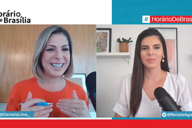 Daniela Lima e Renata Agostini estreiam podcast 'Horário de Brasília' ao vivo