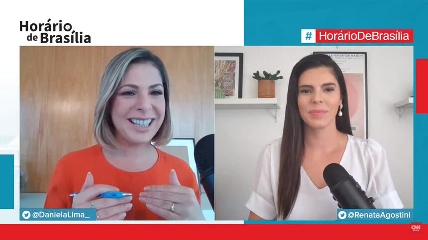 Daniela Lima e Renata Agostini estreiam podcast 'Horário de Brasília' ao vivo