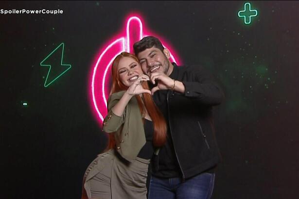 Mirela e Yugnir em divulgação do Power Couple Brasil 5