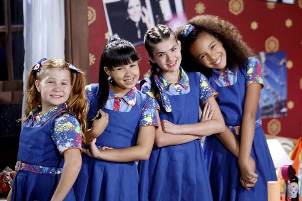 Imagem de divulgação da novela Chiquititas feita pelo SBT