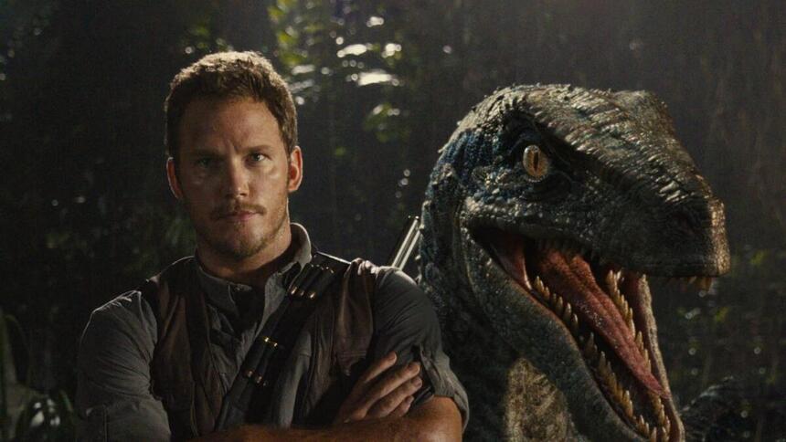 Cena do filme Jurassic World: O Mundo Dos Dinossauros, exibido pela Globo no Campeões de Bilheteria