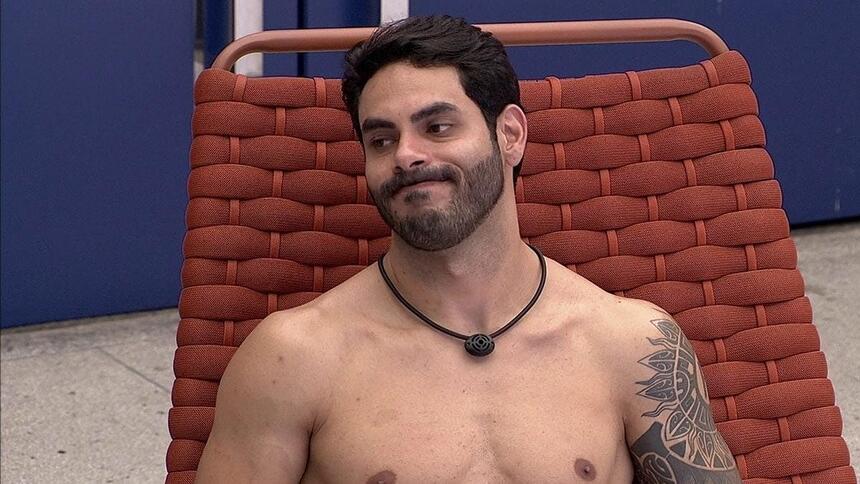 Rodolffo durante o confinamento do reality BBB 21