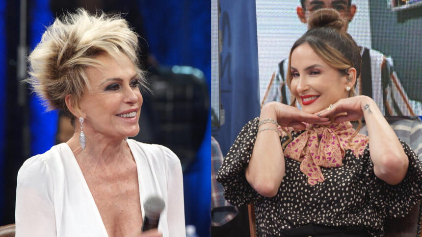 Ana Maria Braga e Claudia Leitte se divertem no Altas Horas da TV Globo