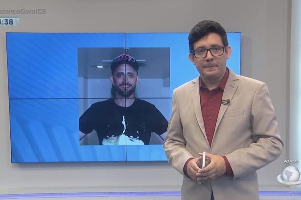 Erlan Bastos lamenta morte de Paulo Gustavo no Balanço Geral CE da Record TV