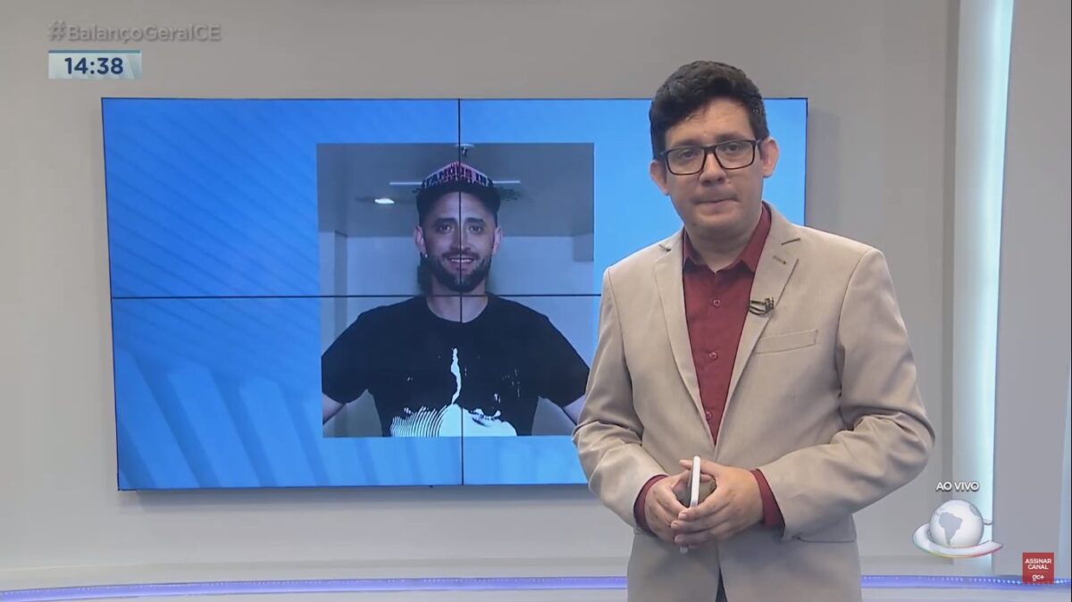 Erlan Bastos lamenta morte de Paulo Gustavo no Balanço Geral CE da Record TV