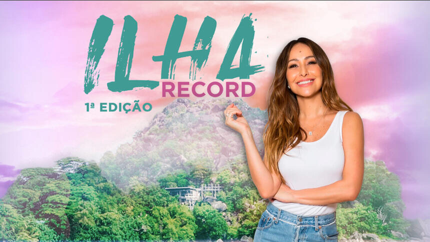 Sabrina Sato em divulgação do novo reality Ilha Record.