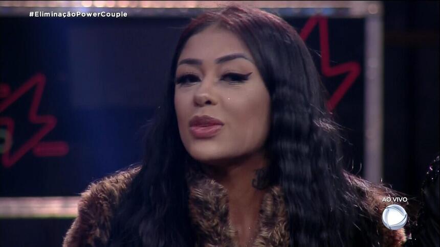 Fernanda Medrado na noite de eliminação do Power Couple Brasil