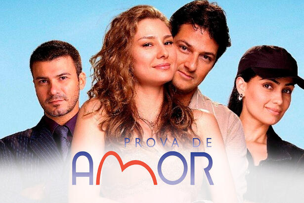 Anuncio de divulgação da novela Prova de Amor da Record TV