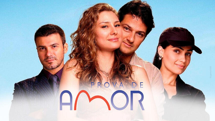 Anuncio de divulgação da novela Prova de Amor da Record TV