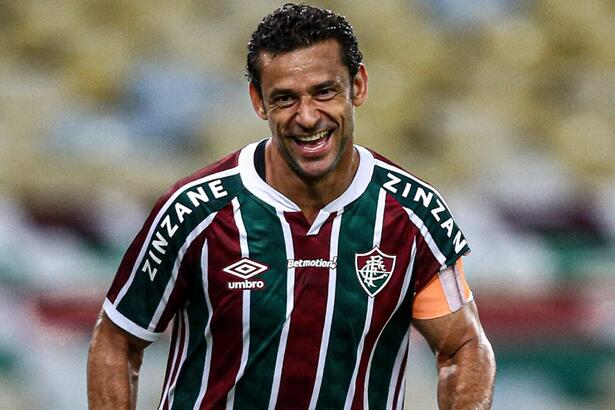 Fred comemorando gol com a camisa do Fluminense pelo Campeonato Carioca