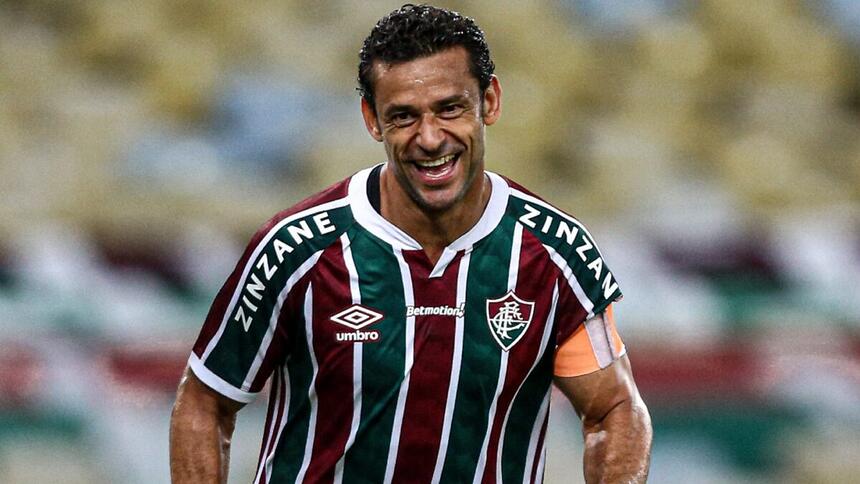 Fred comemorando gol com a camisa do Fluminense pelo Campeonato Carioca