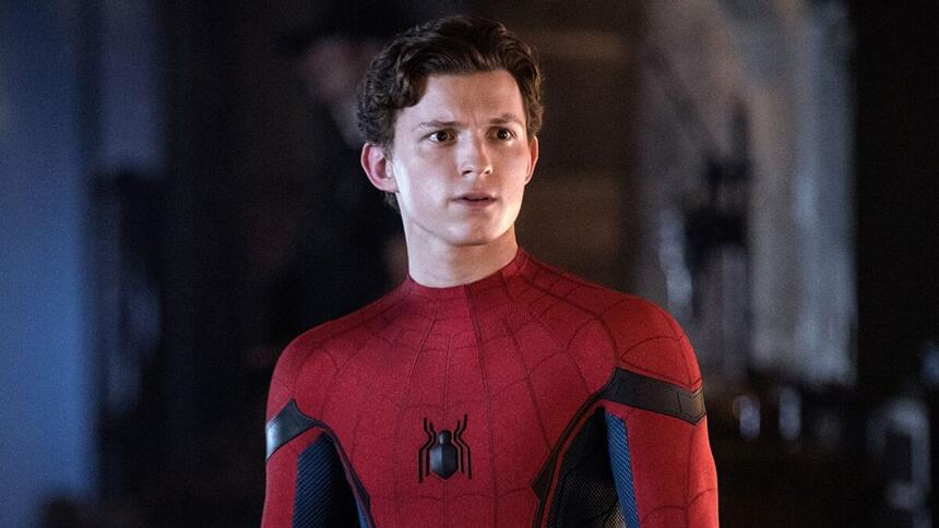 Tom Holland em cena de Homem-Aranha