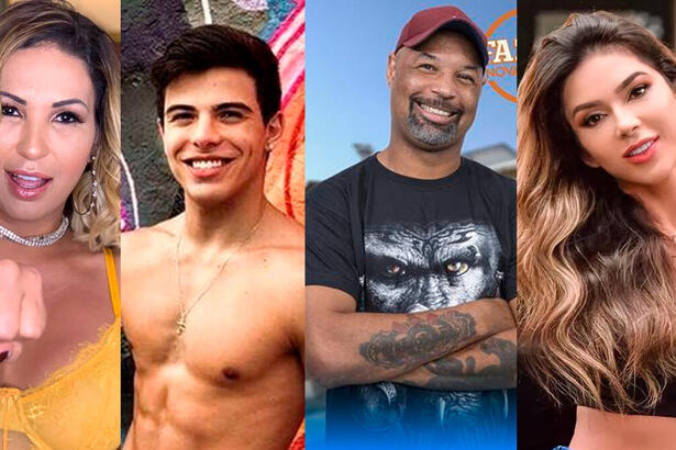 Valesca Popozuda, Thomaz Costa, Dinei e Nadja Pessoa estão no Ilha Record