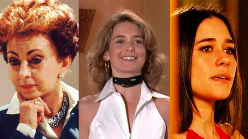 Beatriz Segall, Cláudia Abreu e Alessandra Negrini viveram vilãs em novelas de Gilberto Braga