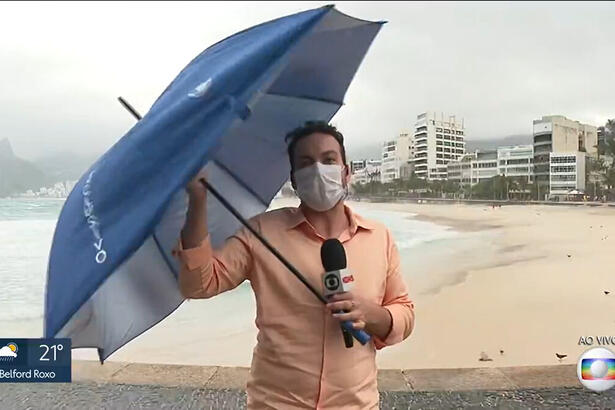 Diego Haidar em entrada ao vivo no RJ1