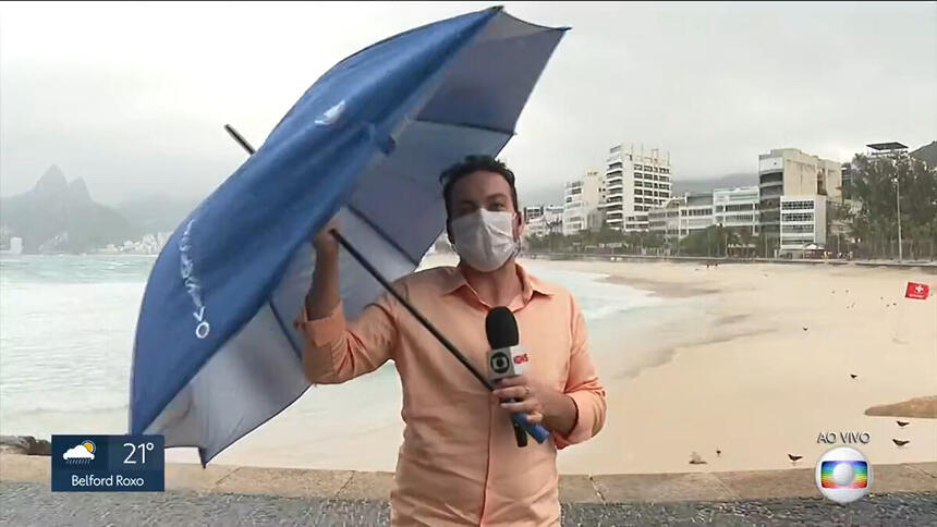 Diego Haidar em entrada ao vivo no RJ1