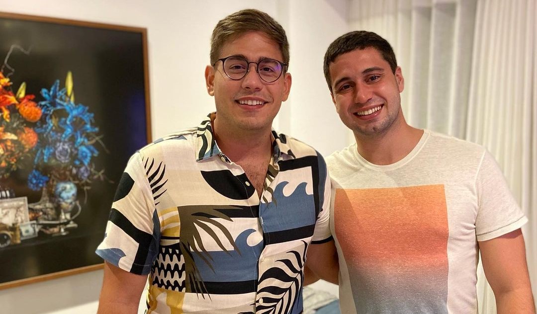 Repórteres Erick Rianelli e Pedro Figueiredo juntos