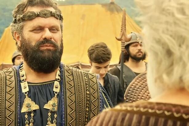 Leonardo Franco e Zé Carlos Machado em cena da novela Gênesis