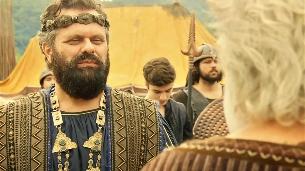 Leonardo Franco e Zé Carlos Machado em cena da novela Gênesis