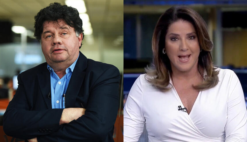 Marcelo Madureira e Christiane Pelajo em uma montagem