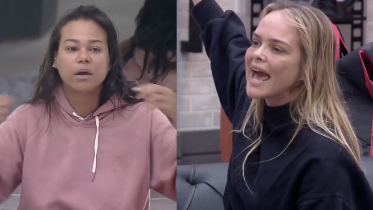 É treta, senhoras e senhores. O clima esquentou no Power Couple Brasil 5 entre Nina e Carolina, a esposa de Filipe Duarte acusou a mulher de Jonathan Costa. Nina afirmou que a empresária estava falando dela e o barraco foi garantido: "Seja mulher e assuma".
