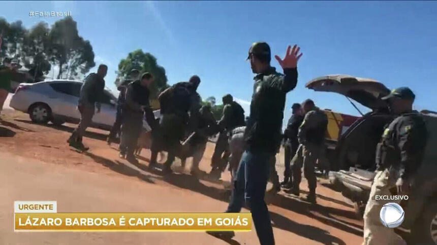 Fala Brasil confirmando a morte de Lázaro Barbosa