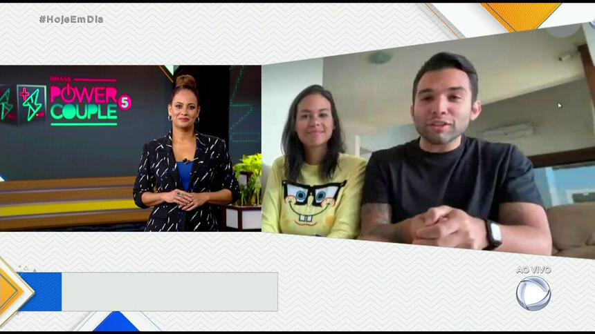 Jonjon e Carol conversam com Renata Alves no Hoje Em Dia