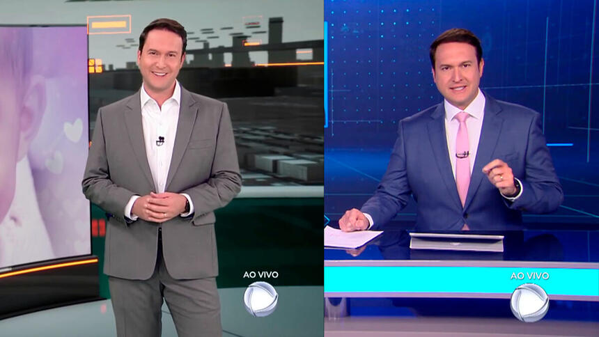 Eduardo Ribeiro no Domingo Espetacular e no Jornal da Record