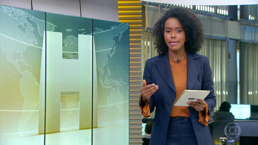 Maju Coutinho durante a edição de 30 de junho do Jornal Hoje