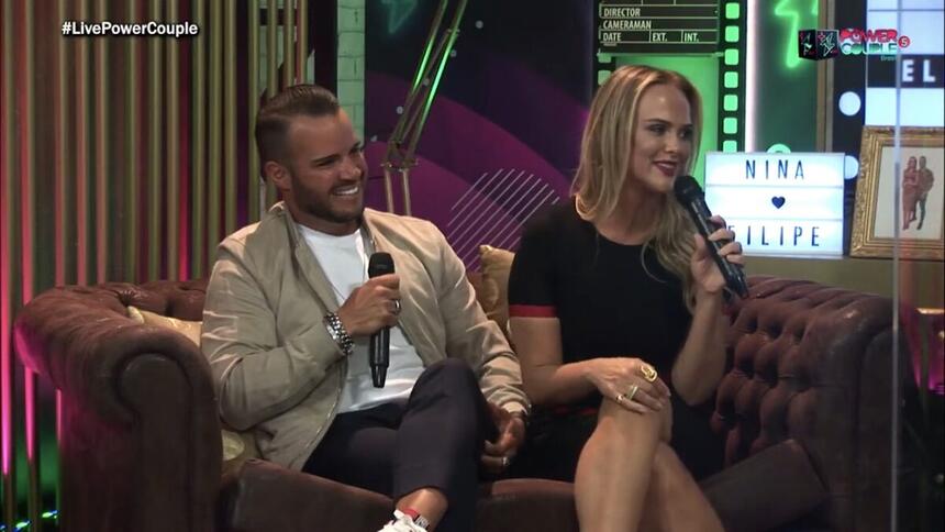 Nina e Filipe foram o sétimo casal eliminado do Power Couple Brasil 5. A dupla comentou sobre a trajetória no jogo. Nina ao comentar sobre a briga com Carolina, detonou a esposa de Jonathan. "Mentiu e fofocou".