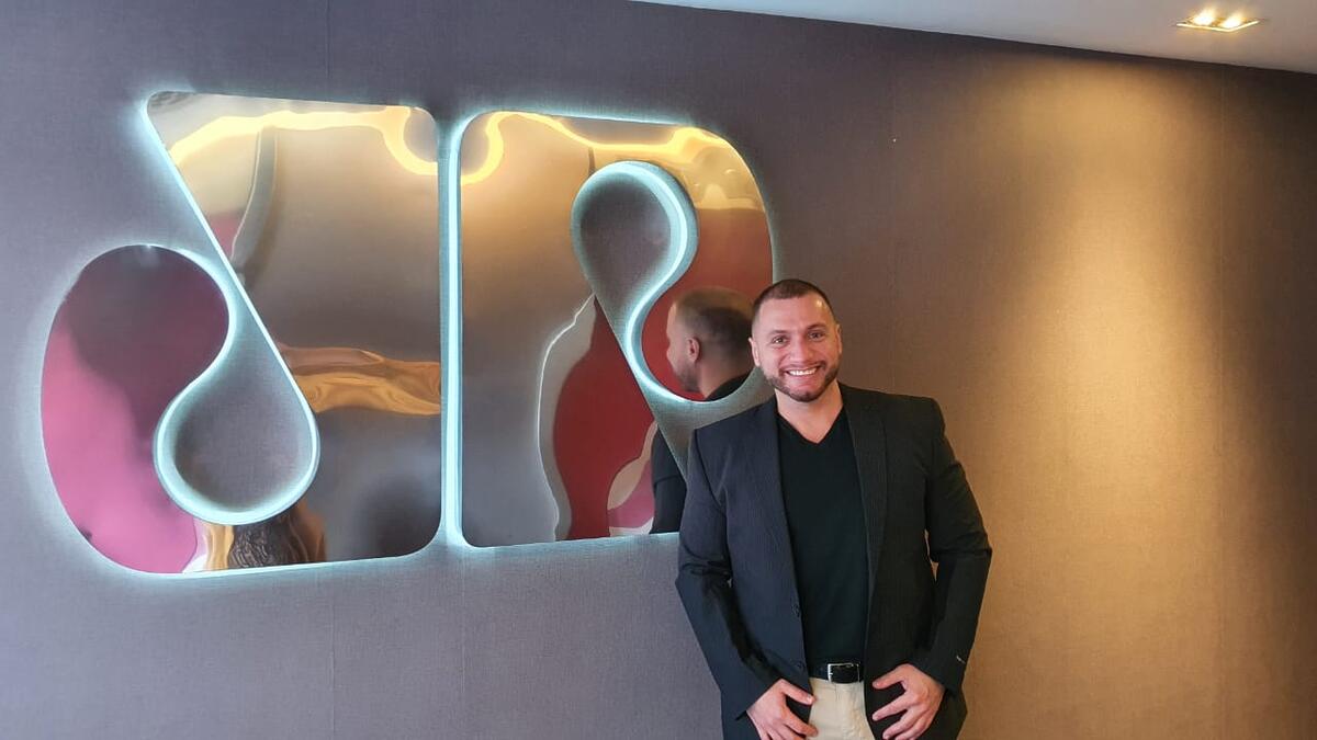 Marco Túlio na redação da Jovem Pan