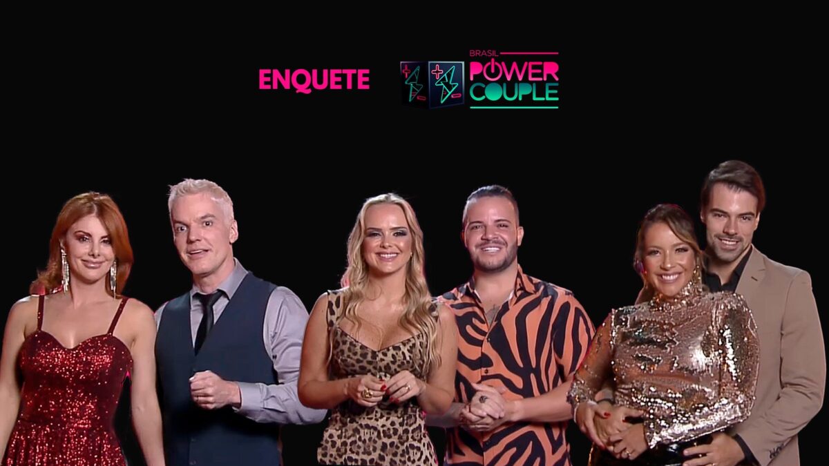 A oitava DR do Power Couple Brasil 5 será decidida nesta quinta-feira (01). Deborah Albuquerque e Bruno Salomão, Nina Cachoeira e Filipe Duarte e Renata Dominguéz e Leandro Gléria disputam a preferência do público. Renata e Leandro lideram a preferência com 59,09% dos votos. O casal que poderá deixar o reality é Nina Cacheira e Filipe com apenas 9,09%. Deborah e Bruno estão em segindo lufg