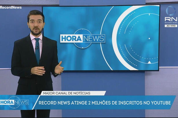 Record News chega a marca de 2 milhões de inscritos no YouTube