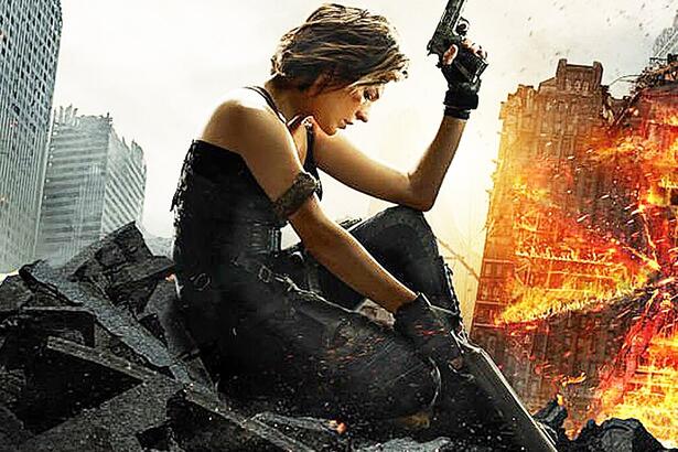 Trecho do filme Resident Evil 6: O Capítulo Final, exibido pela Record tV no Cine Maior