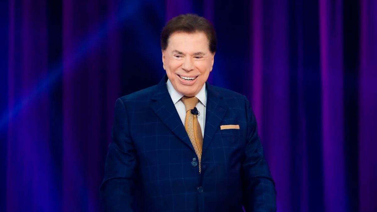 Silvio Santos gravando o Roda a Roda, mais um programa inédito