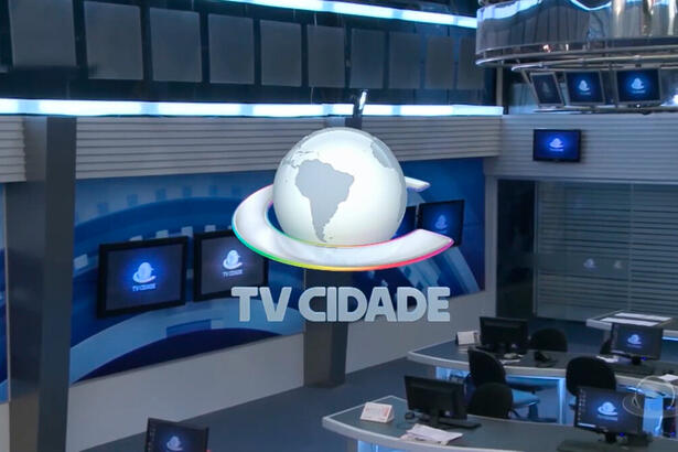 Logo da TV Cidade Fortaleza, afiliada da Record TV no estado do Ceará