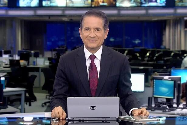 Carlos Tramontina nos estúdios do Jornal da Globo