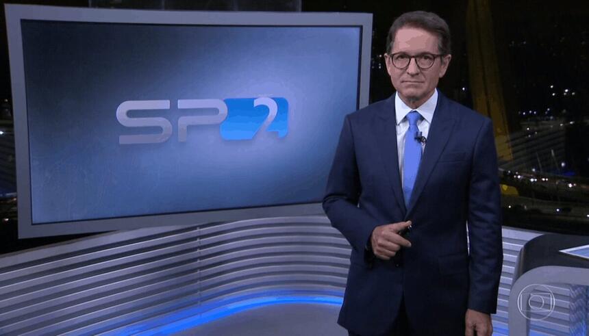 Carlos Tramontina nos estúdios do SP2 - TV Globo em São Paulo