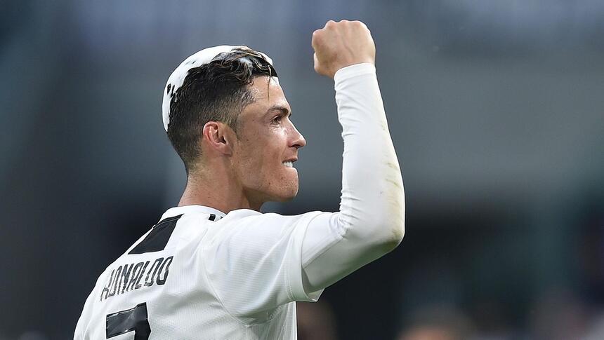 Cristiano Ronaldo em campo pela Juventus