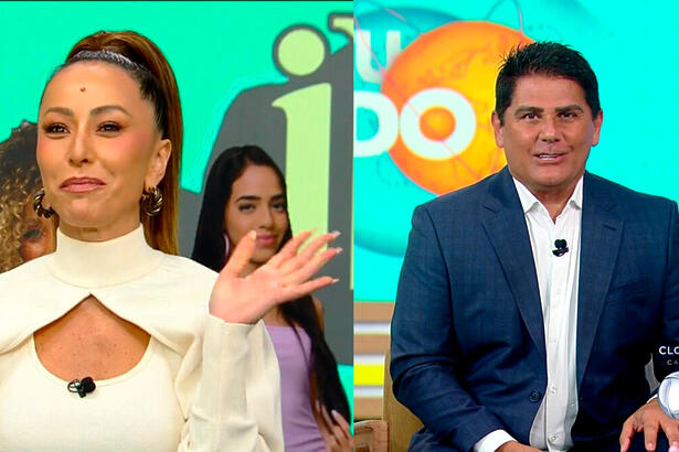 Sabrina Sato e Cesar Filho no Hoje em Dia desta segunda-feira (26/07)